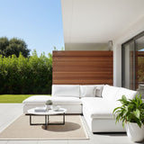 Modern European furniture - 2-Piece White Outdoor Modular Sofa - www.oroa.com