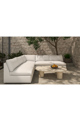 Modern European furniture - 3-Piece White Outdoor Modular Sofa - www.oroa.com