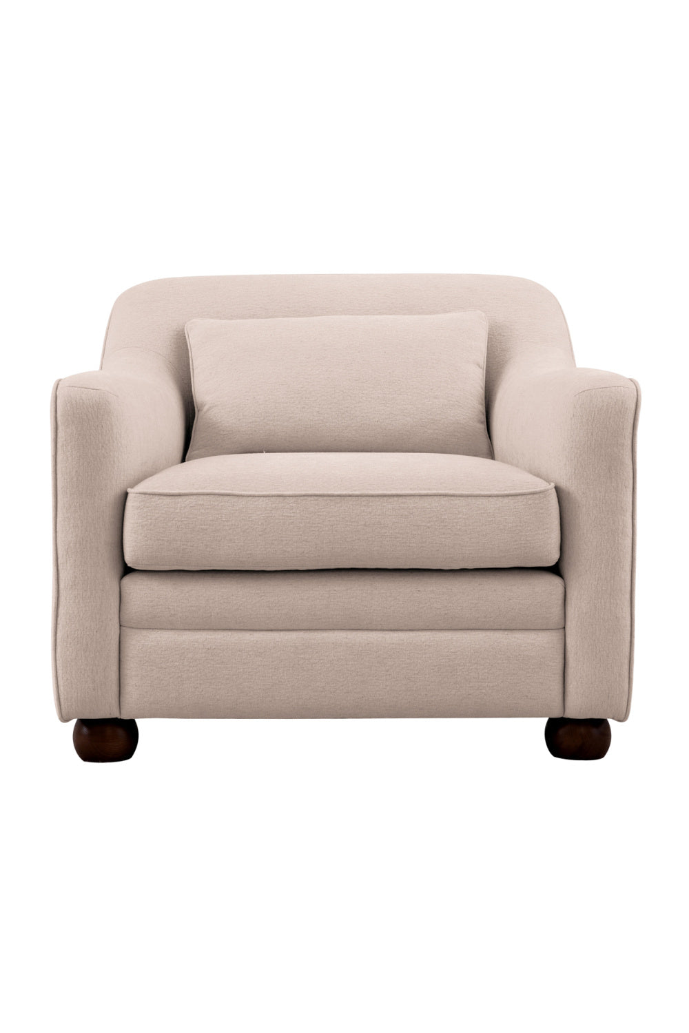 Cushioned Fabric Accent Chair | Novi Living Amira | Oroa.com