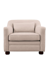 Modern European furniture - Cushioned Fabric Accent Chair - www.oroa.com