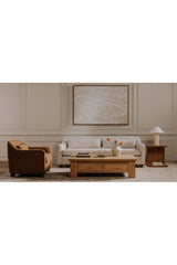 Modern European furniture - Cushioned Fabric Accent Chair - www.oroa.com