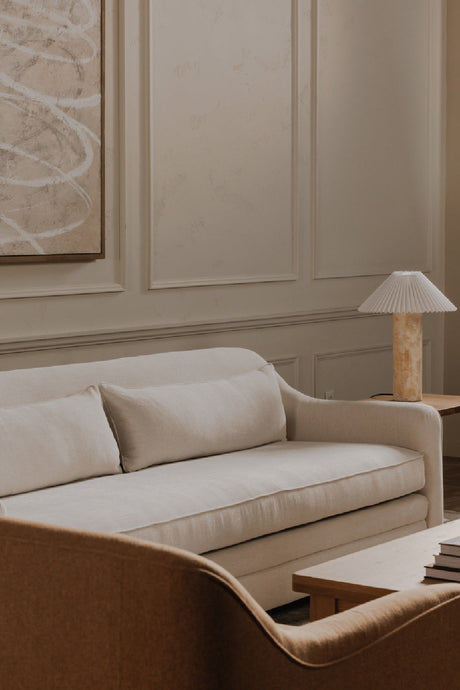 Modern European furniture - Cushioned Fabric Sofa - www.oroa.com