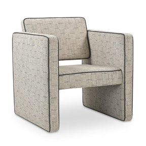 Modern or European furniture - Modern Piped Accent Chair - www.oroa.com