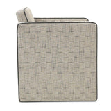 Beige Weave Piped Accent Chair | Novi Living Harris