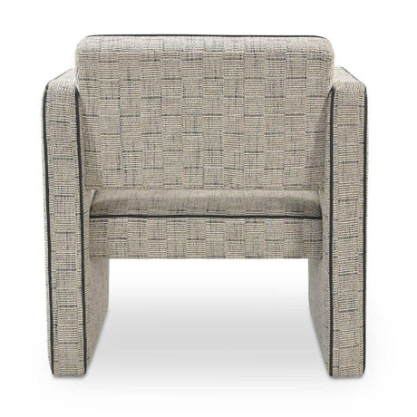 Beige Weave Piped Accent Chair | Novi Living Harris
