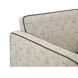 Beige Weave Piped Accent Chair | Novi Living Harris