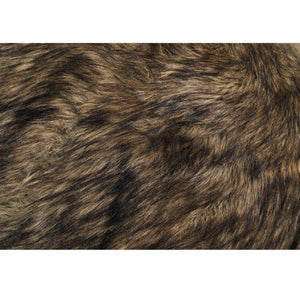   Brown Fur Ottoman | Oroa.com