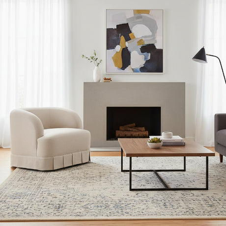 Pleated Swivel Chair | Novi Living Maren