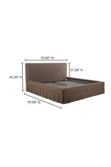 Modern European furniture - Box Pleated Bed - www.oroa.com