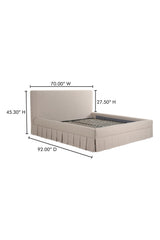 Modern European furniture - Box Pleated Bed - www.oroa.com