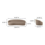 Modern European furniture - Taupe Outdoor Sofa - www.oroa.com