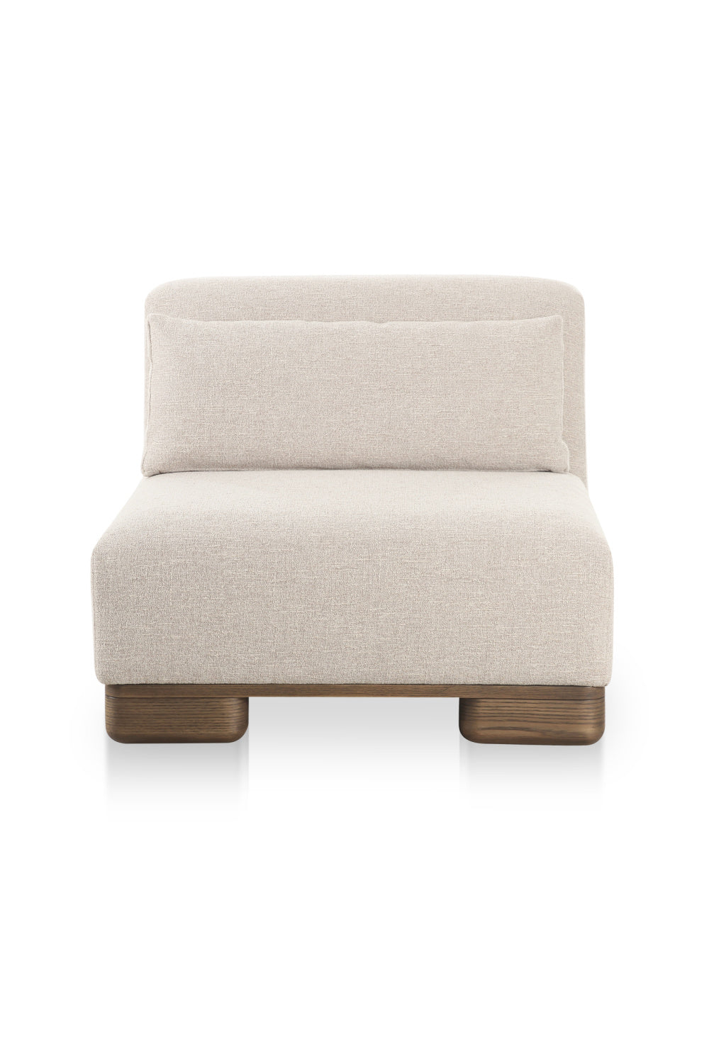 Modern European furniture - Cream Fabric Slipper Chair - www.oroa.com