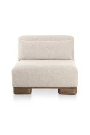 Modern European furniture - Cream Fabric Slipper Chair - www.oroa.com