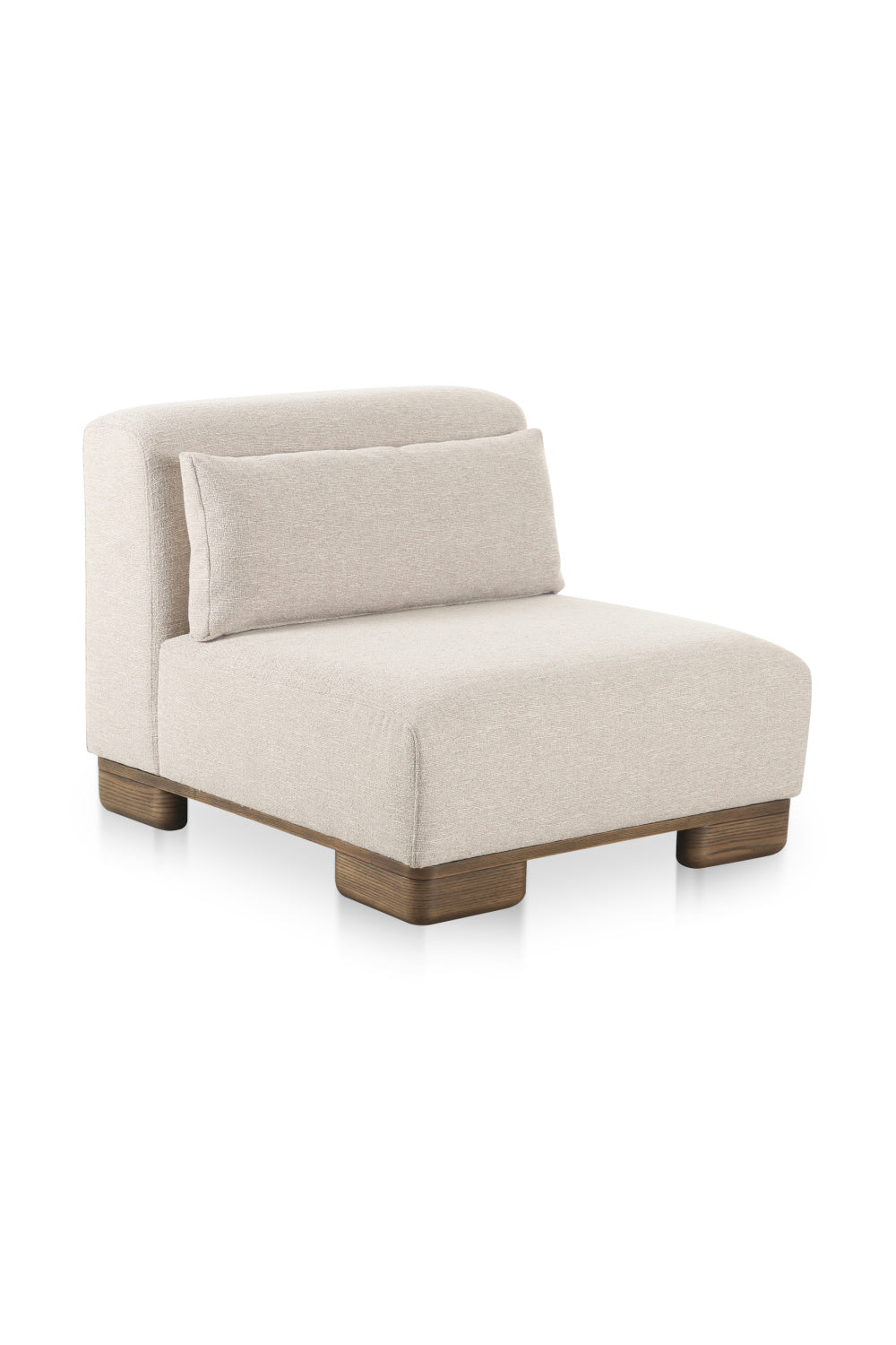 Modern European furniture - Cream Fabric Slipper Chair - www.oroa.com