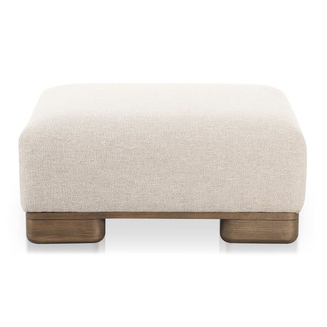 Modern European furniture - Beige Fabric Ottoman - www.oroa.com