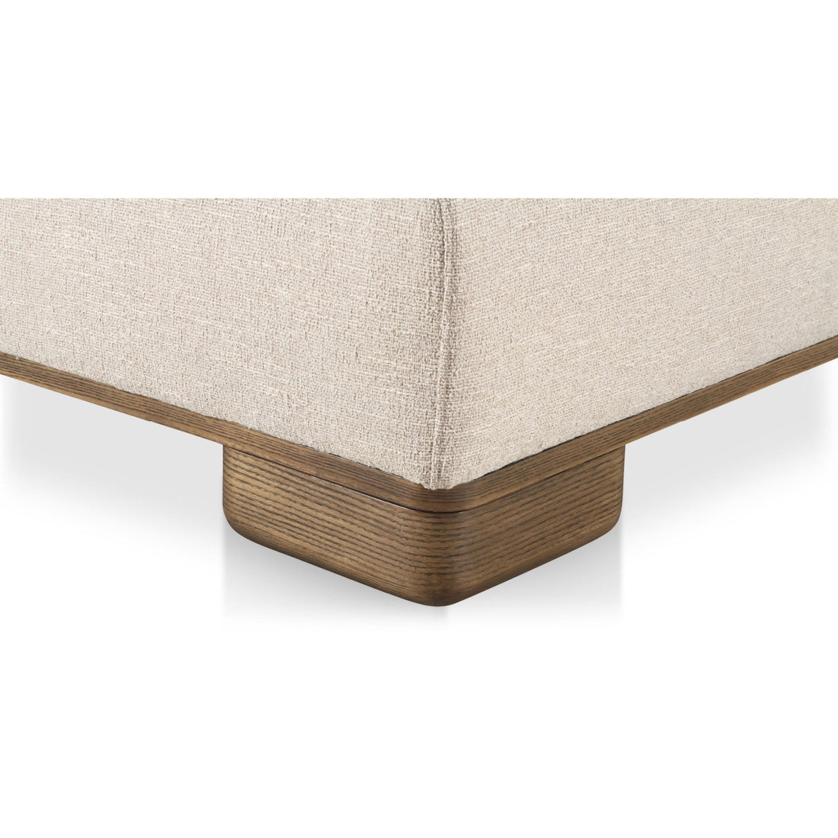 Modern European furniture - Beige Fabric Ottoman - www.oroa.com