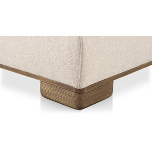 Modern European furniture - Beige Fabric Ottoman - www.oroa.com