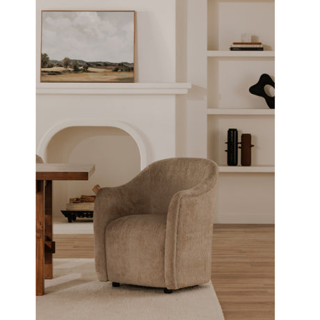 Modern European furniture - Barrel-Inspired Rolling Dining Chair - www.oroa.com