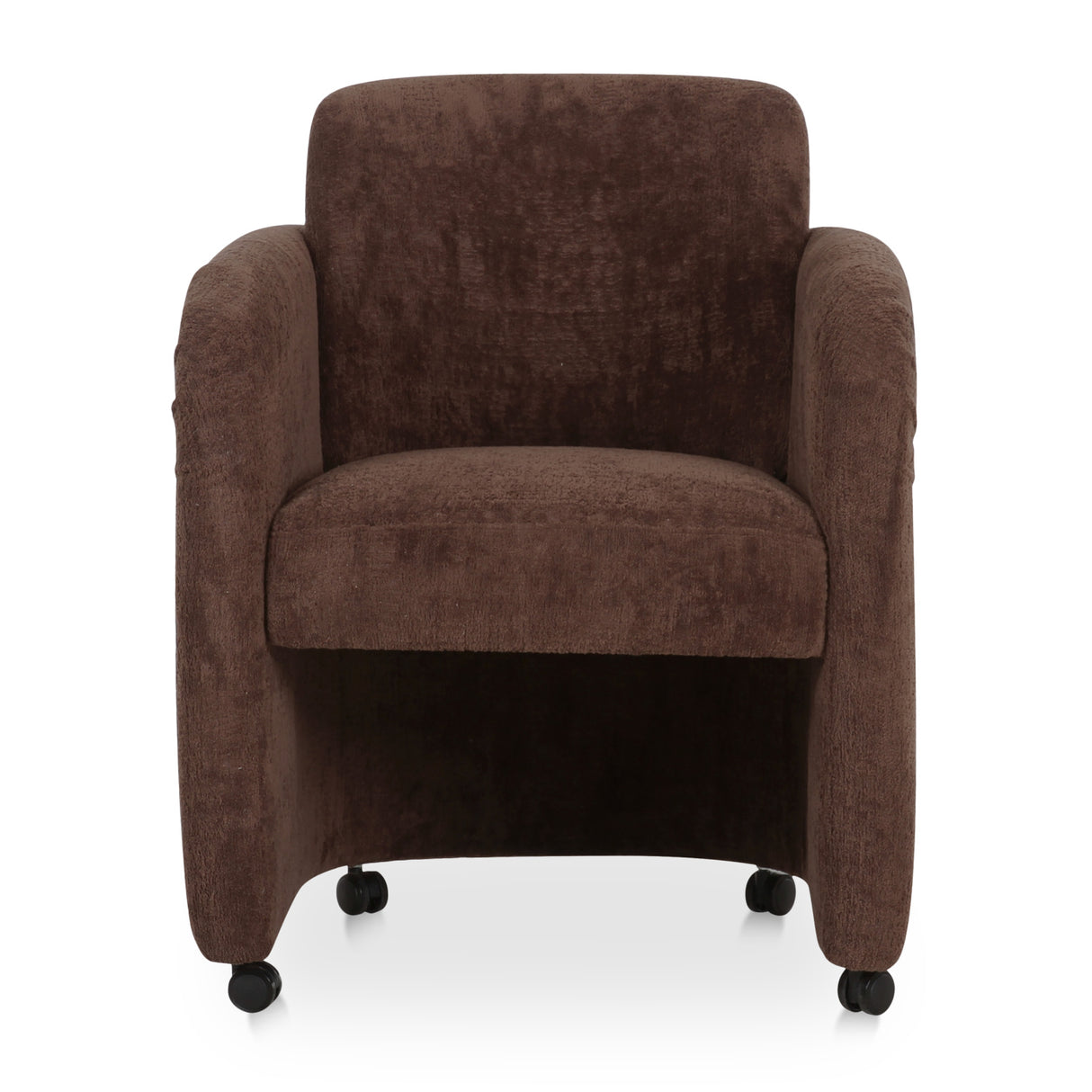 Modern European furniture - Curved Frame Rolling Dining Chair - www.oroa.com