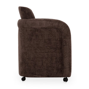 Modern European furniture - Curved Frame Rolling Dining Chair - www.oroa.com