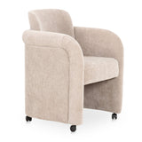 Modern European furniture - Curved Frame Rolling Dining Chair - www.oroa.com