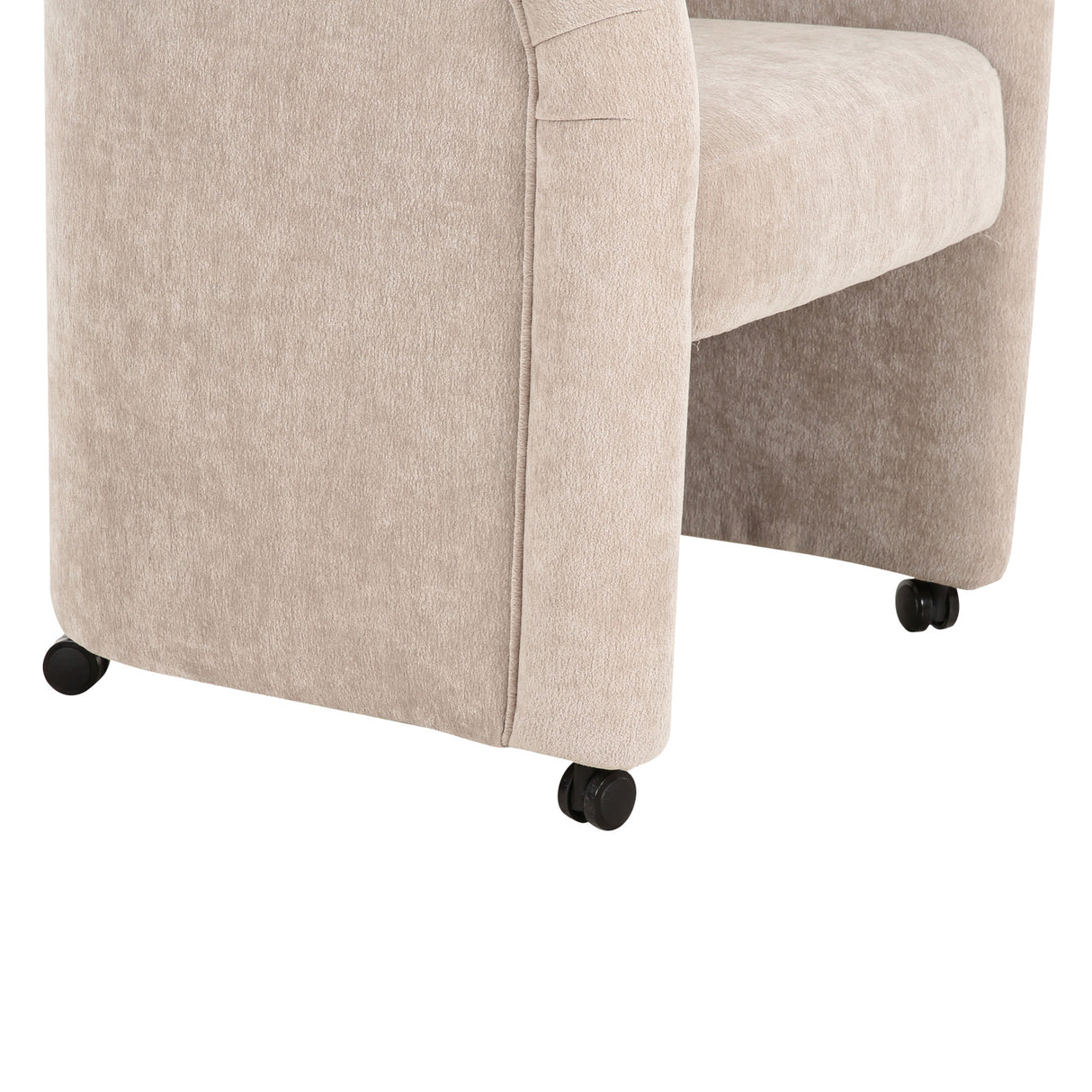 Modern European furniture - Curved Frame Rolling Dining Chair - www.oroa.com