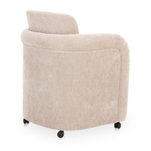 Modern European furniture - Curved Frame Rolling Dining Chair - www.oroa.com