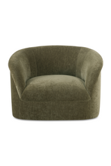 Modern European furniture - Velvet Rolled-Arm Lounge Chair - www.oroa.com