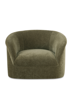 Velvet Rolled-Arm Lounge Chair | Novi Living Thora | Oroa.com