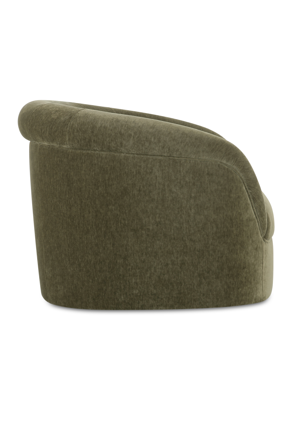 Velvet Rolled-Arm Lounge Chair | Novi Living Thora | Oroa.com
