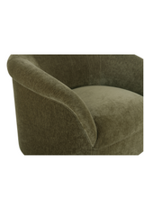Modern European furniture - Velvet Rolled-Arm Lounge Chair - www.oroa.com