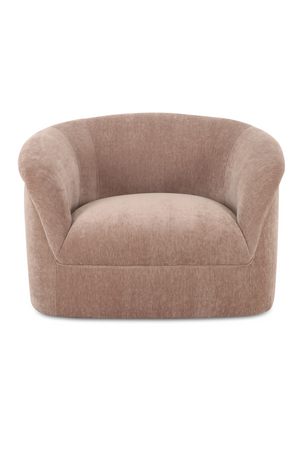 Velvet Rolled-Arm Lounge Chair | Novi Living Thora | Oroa.com