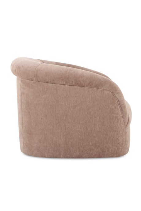 Modern European furniture - Velvet Rolled-Arm Lounge Chair - www.oroa.com