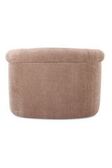 Modern European furniture - Velvet Rolled-Arm Lounge Chair - www.oroa.com