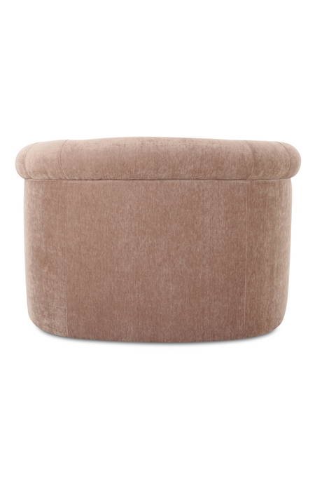 Modern European furniture - Velvet Rolled-Arm Lounge Chair - www.oroa.com