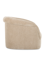 Modern European furniture - Velvet Rolled-Arm Lounge Chair - www.oroa.com