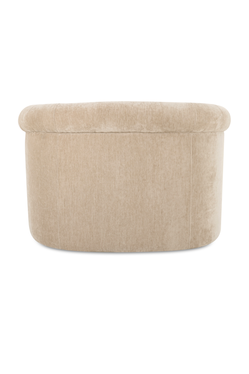 Velvet Rolled-Arm Lounge Chair | Novi Living Thora | Oroa.com