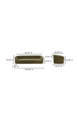 Modern European furniture - Textured Velvet Sofa - www.oroa.com