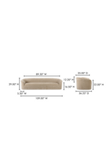 Modern European furniture - Textured Velvet Sofa - www.oroa.com