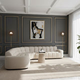Square-Tufted L-Shaped Sectional Sofa | Novi Living Roman