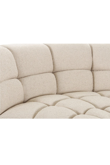 Modern European furniture - Square-Tufted L-Shaped Sectional Sofa - www.oroa.com