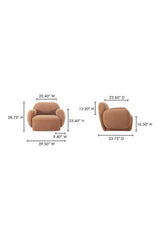 Modern European furniture - Modern Minimalist Lounge Chair - www.oroa.com