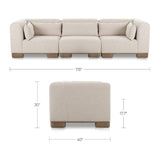 Modern European furniture - Modern Scandinavian Modular Sofa - www.oroa.com