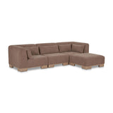 Modern European furniture - Modern Scandinavian Modular Sofa with Ottoman - www.oroa.com