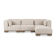 Modern European furniture - Modern Scandinavian Modular Sofa with Ottoman - www.oroa.com