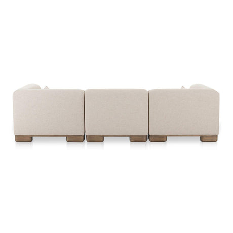 Modern European furniture - Modern Scandinavian Modular Sofa with Ottoman - www.oroa.com
