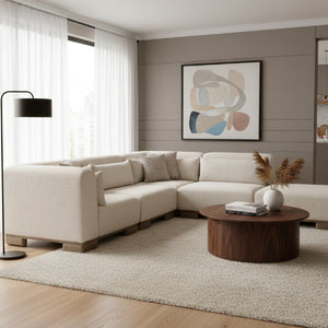 Modern European furniture - Beige Modular Sofa - www.oroa.com