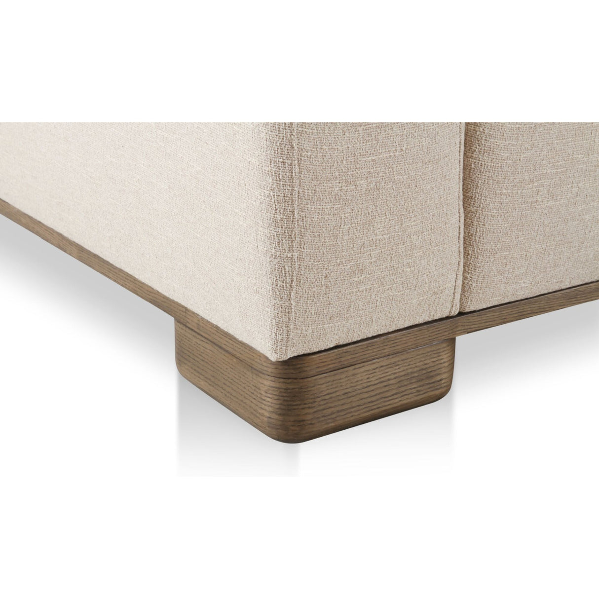 Modern European furniture - Beige L-Shaped Modular Sofa - www.oroa.com