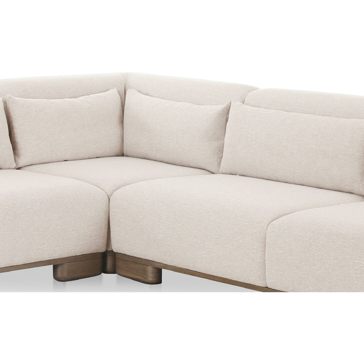 Modern European furniture - Beige Corner Modular Sofa - www.oroa.com