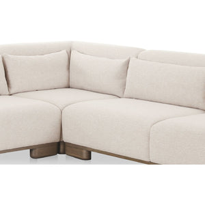 Modern European furniture - Beige Corner Modular Sofa - www.oroa.com